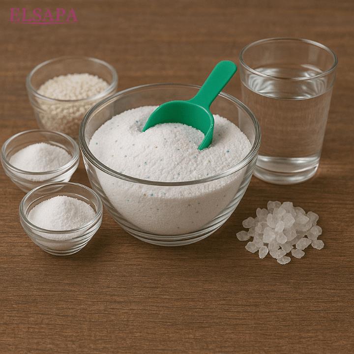 مواد تشکیل دهنده پودر لباسشویی